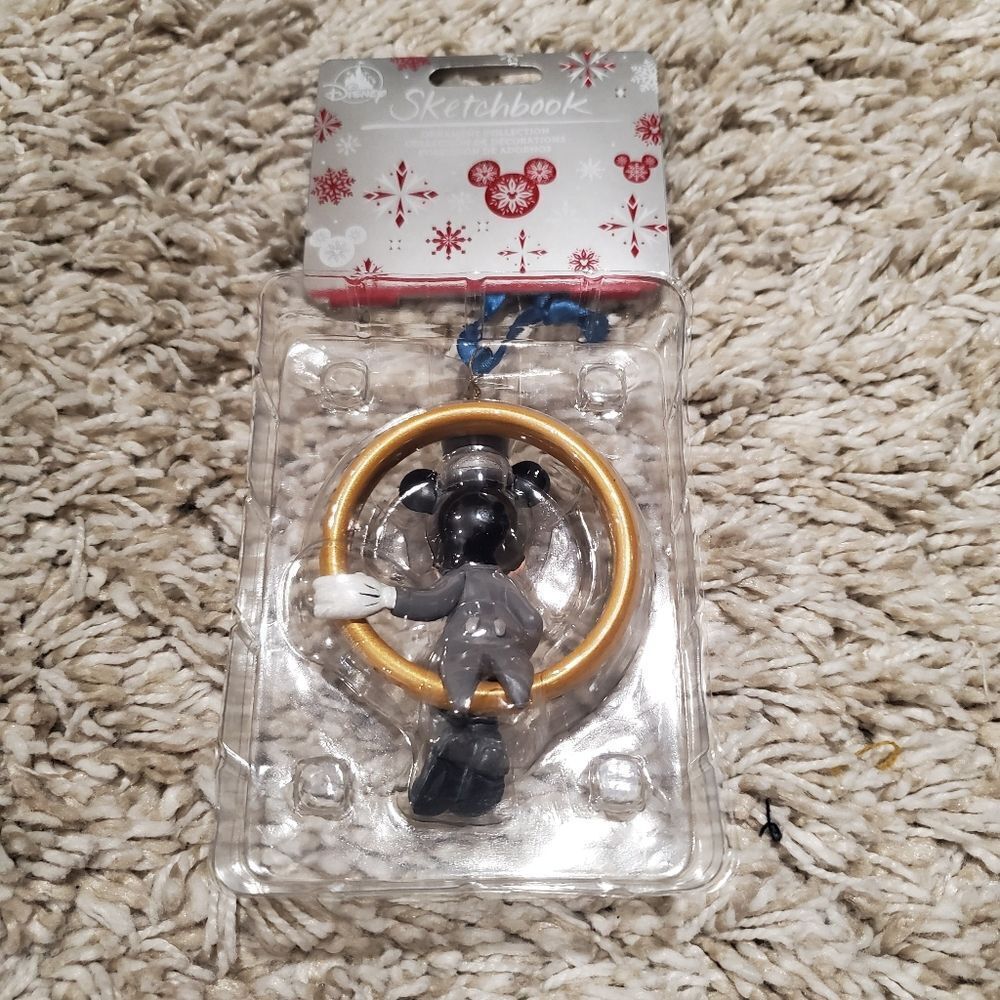 Disney Sketchbook Mickey Mouse Wedding Ring Hanging Ornament - Picture 5 of 11